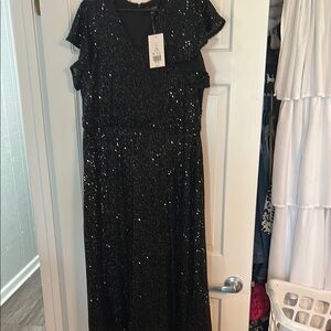 The Limited Black Sequin Dress